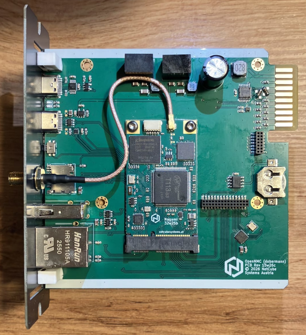 OpenNMC expansion connector overview, revision C board