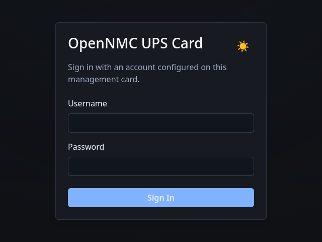 Login Page Screenshot