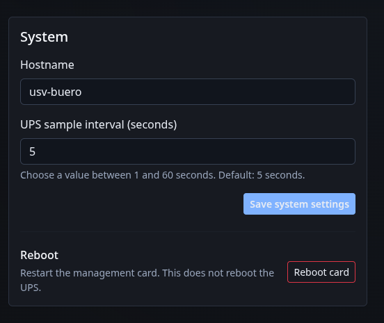 Settings System